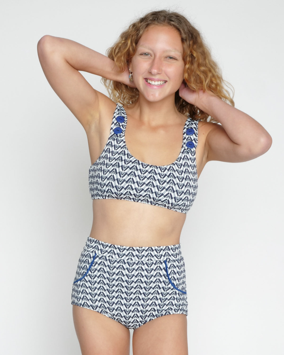 Georgia High Waist Bikini Bottom - Selene