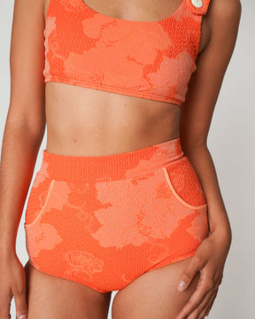 Georgia High Waist Bikini Bottom - Squeeze