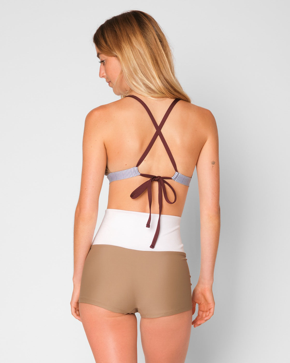 Leucadia High Waist Bikini Bottom - Sailor Stripe