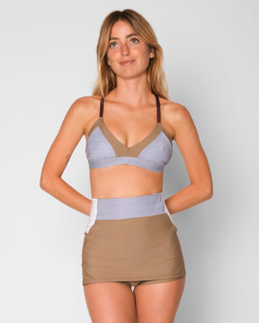 Leucadia High Waist Bikini Bottom - Sailor Stripe