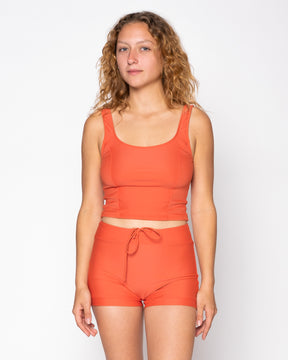 Maisie Swim Tank - Burnt Sienna