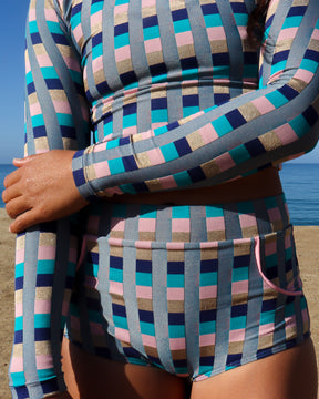 Georgia High Waist Bikini Bottom - Antibes