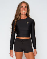 Palomar Crop Top Rashguard - Black