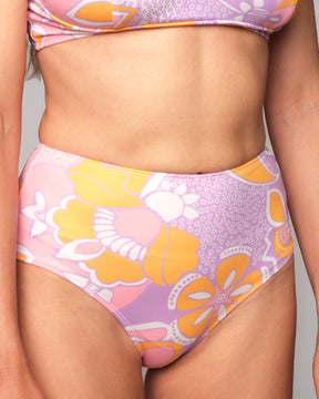 Soleil High Waist Bikini Bottom - Aria