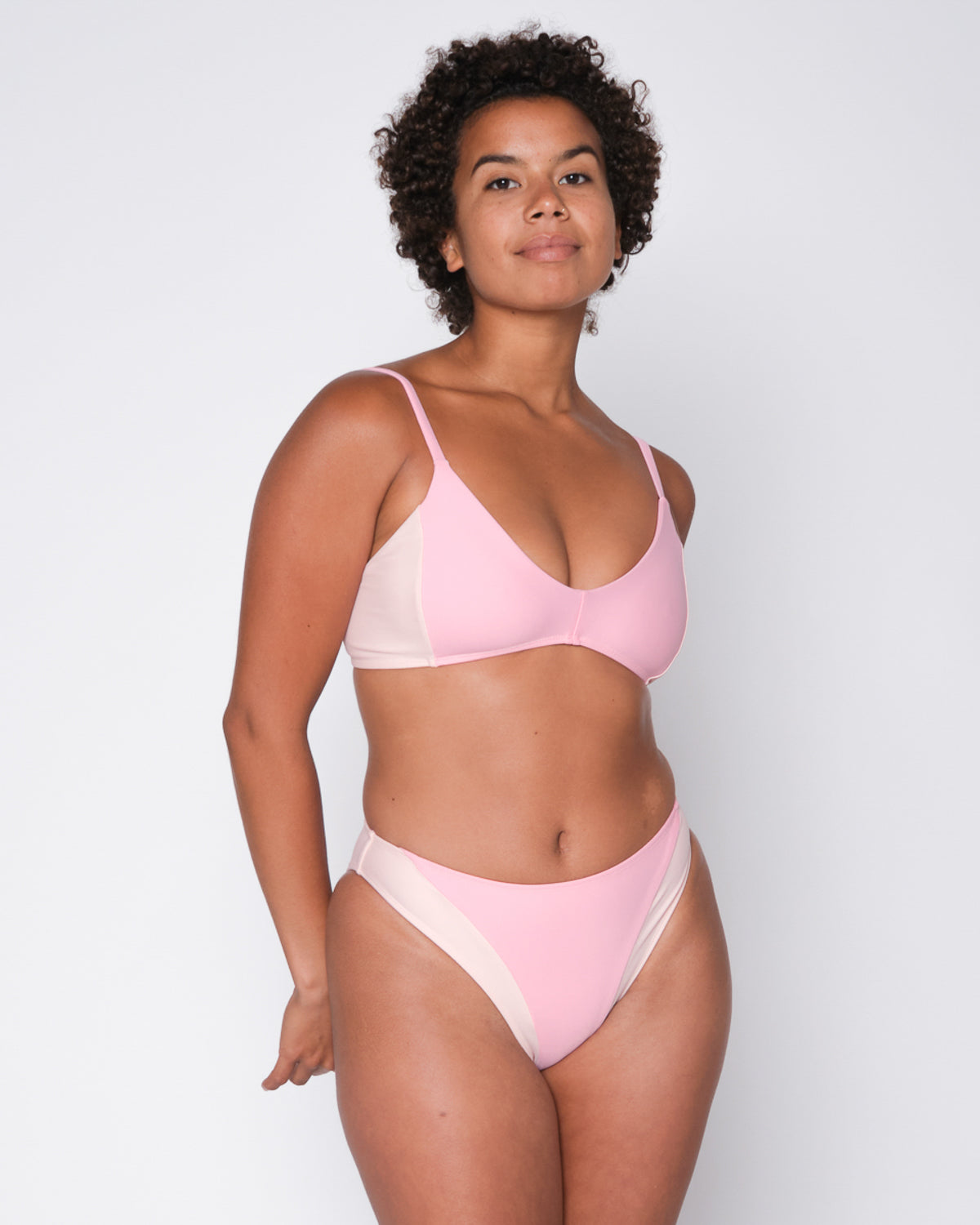 Light pink 2025 high waisted bikini